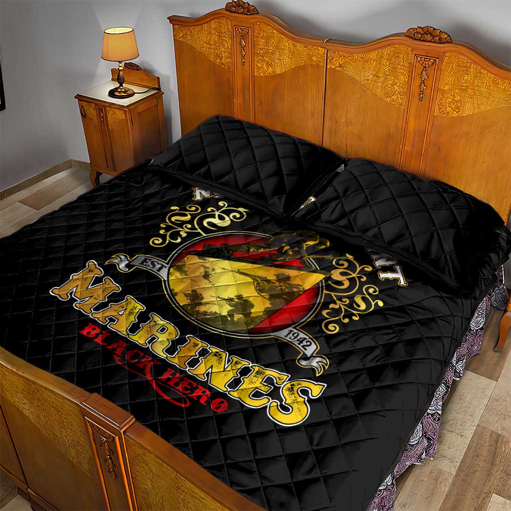 Montford Point Marines Quilt Bed Set Afro First to Fight Prejudice DT02