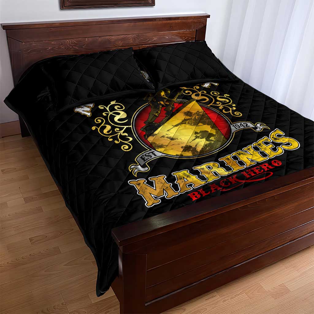 Montford Point Marines Quilt Bed Set Afro First to Fight Prejudice DT02