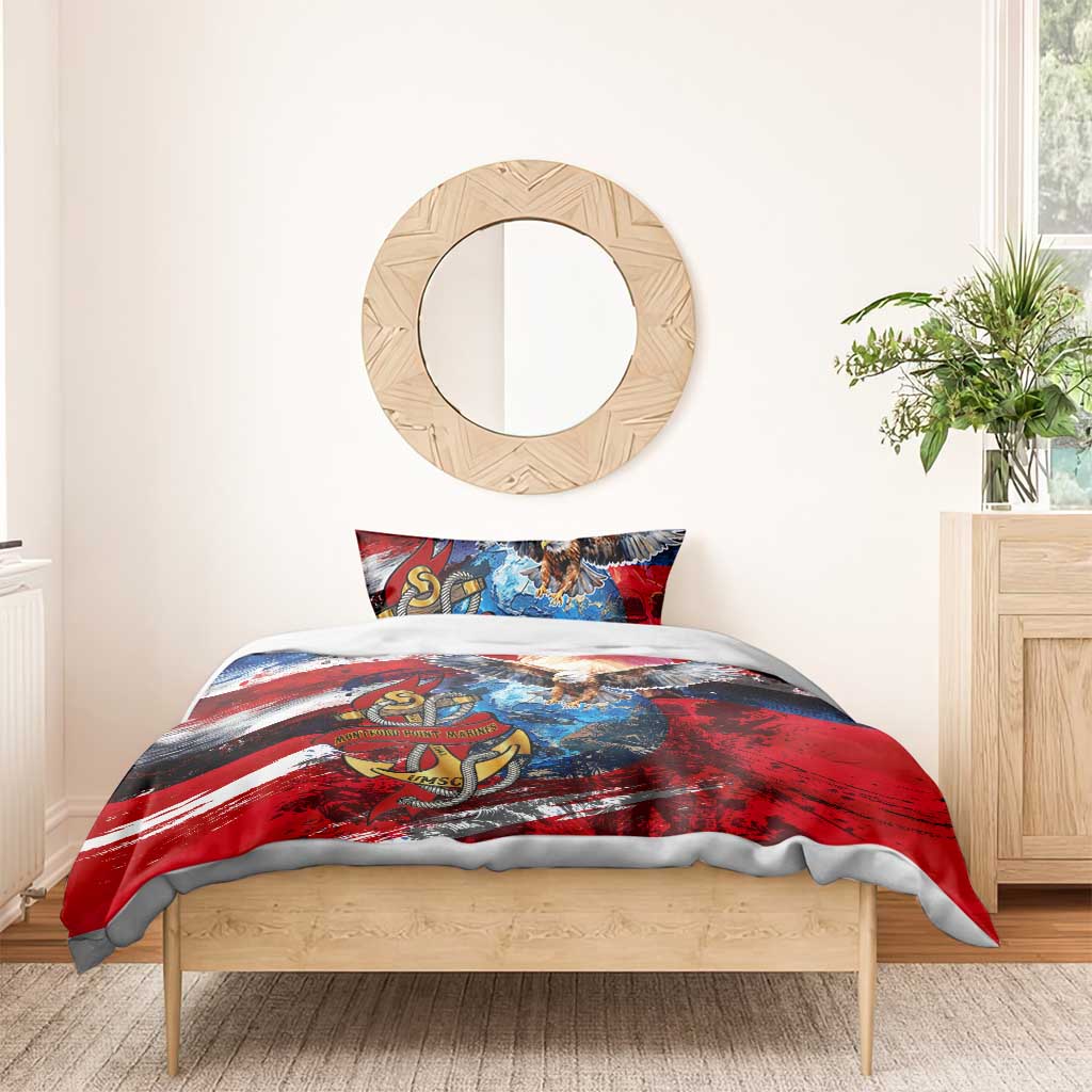 Montford Point Marines Bedding Set African American Eagle Anchor Tribute DT02