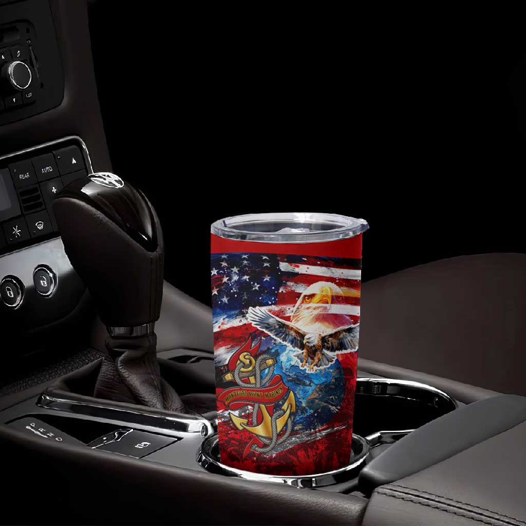 Montford Point Marines Tumbler Cup African American Eagle Anchor Tribute DT02