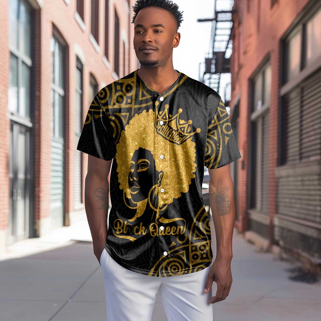 Educated Black Queen Baseball Jersey African Women DT02