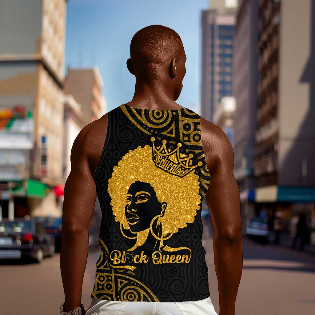 Educated Black Queen Men Tank Top African Women DT02