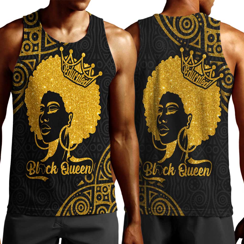 Educated Black Queen Men Tank Top African Women DT02