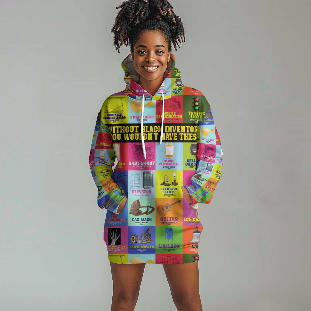 Black Inventions Hoodie Dress African-American Inventors DT02