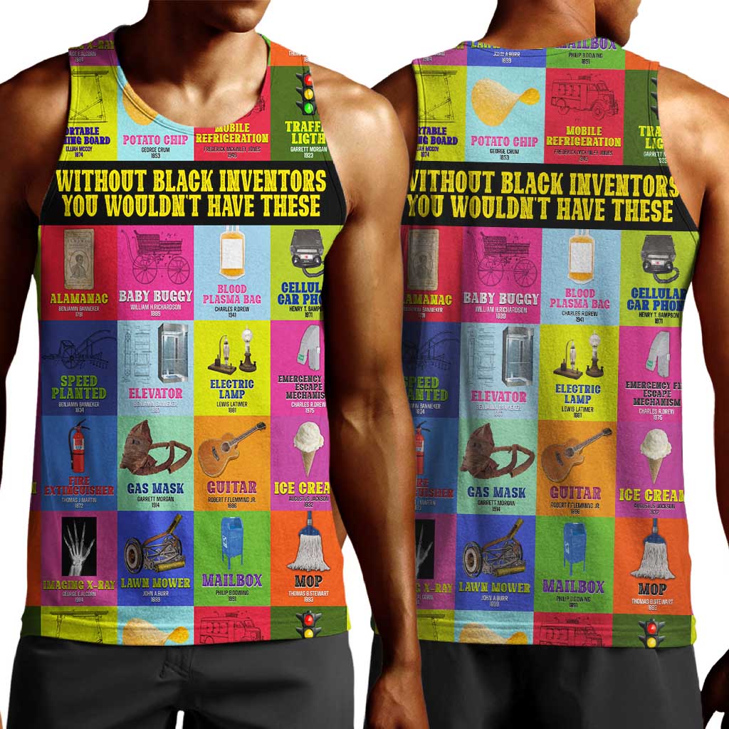 Black Inventions Men Tank Top African-American Inventors DT02