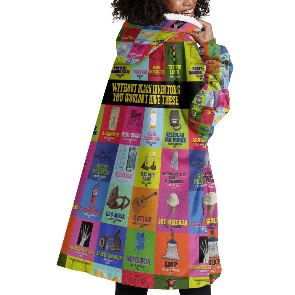 Black Inventions Wearable Blanket Hoodie African-American Inventors DT02