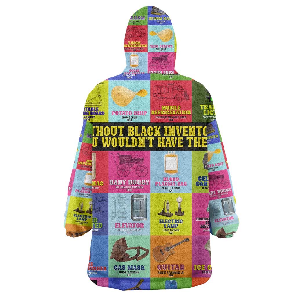 Black Inventions Wearable Blanket Hoodie African-American Inventors DT02