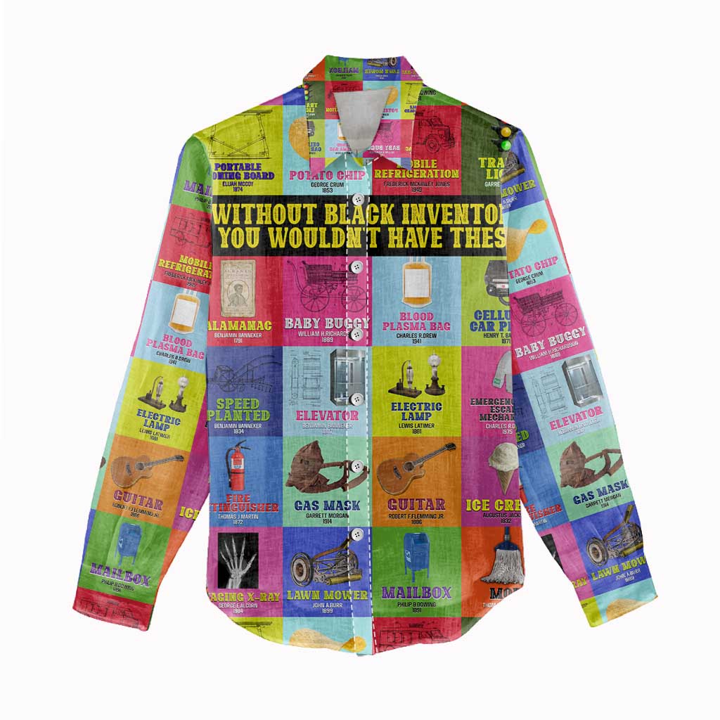 Black Inventions Women Casual Shirt African-American Inventors DT02