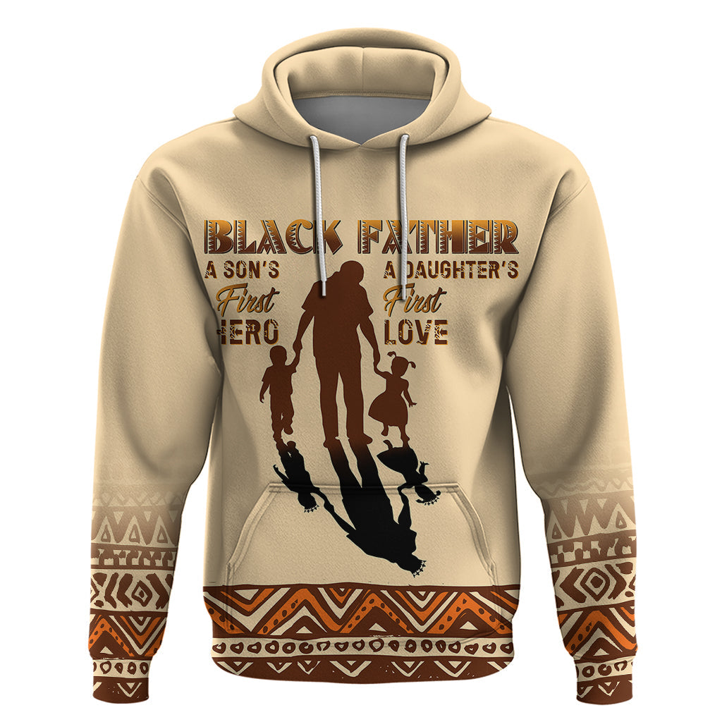 Black Father Hoodie African Father with Son and Daughter DT02