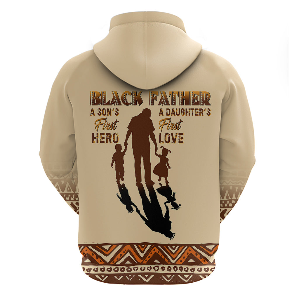 Black Father Hoodie African Father with Son and Daughter DT02