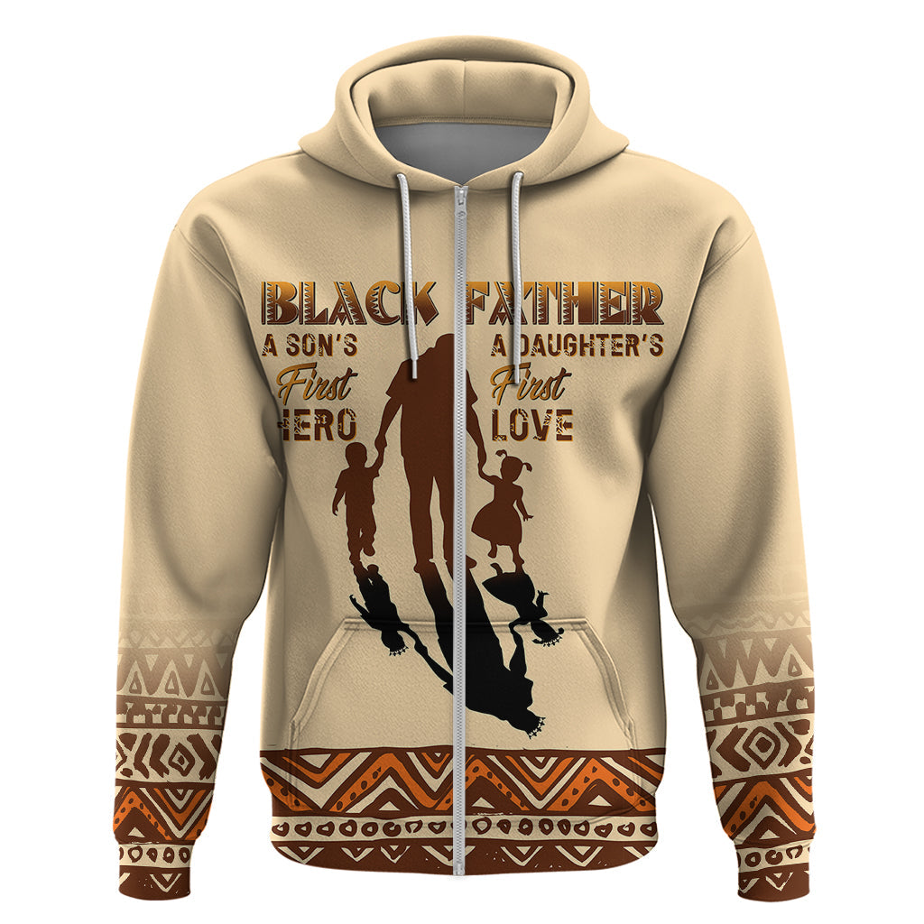 Black Father Hoodie African Father with Son and Daughter DT02
