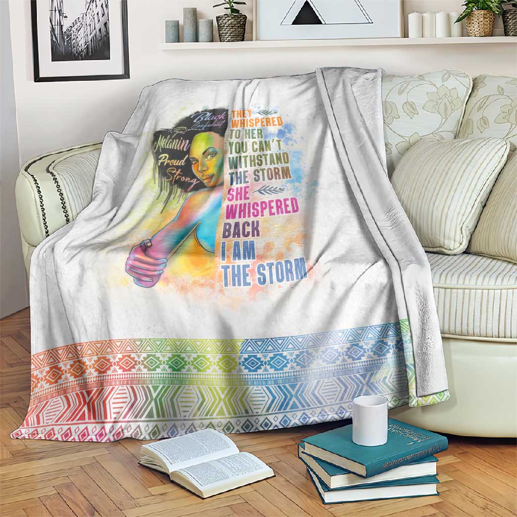 Black Girl I Am The Storm Blanket African American Women DT02