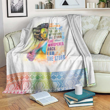 Black Girl I Am The Storm Blanket African American Women DT02
