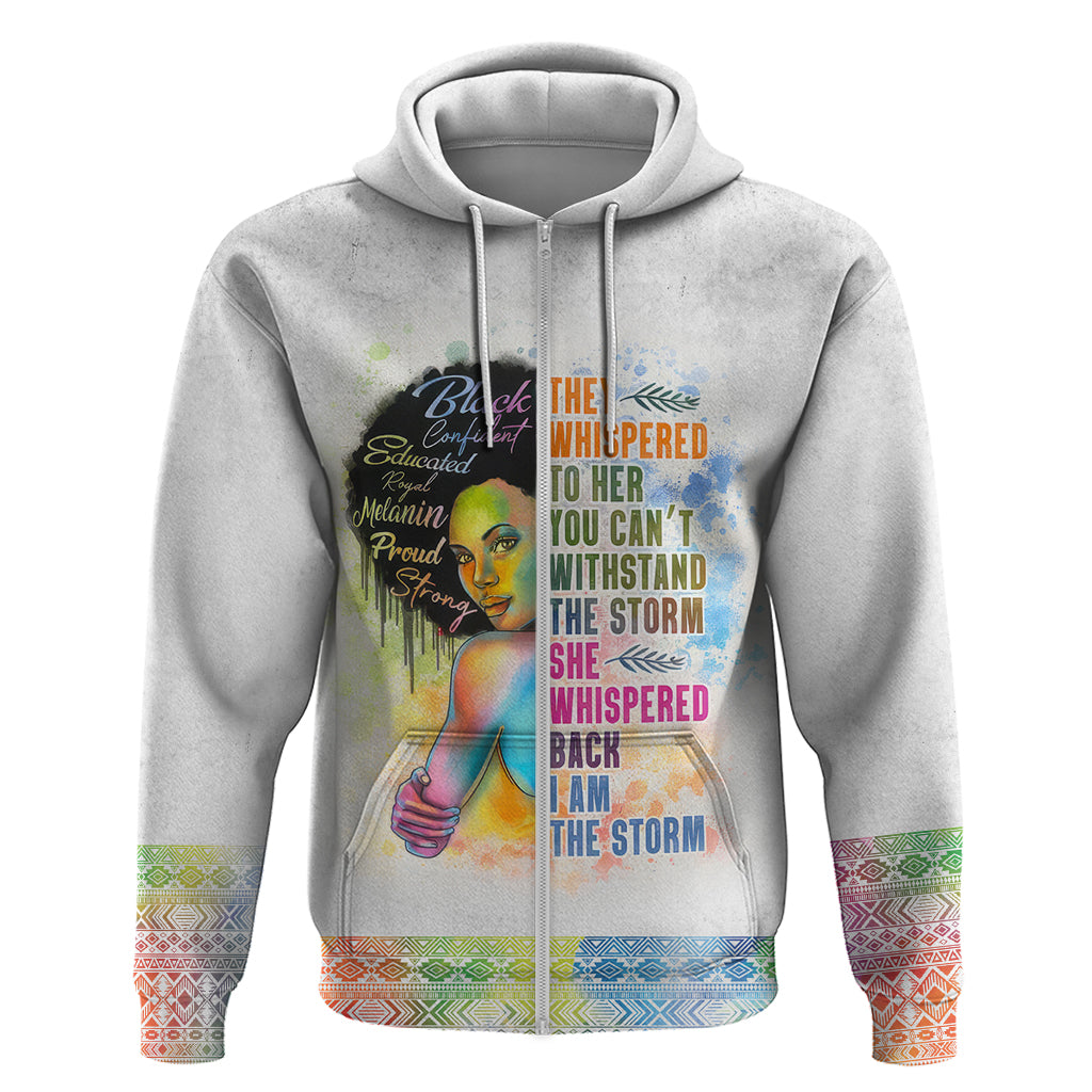Black Girl I Am The Storm Hoodie African American Women DT02