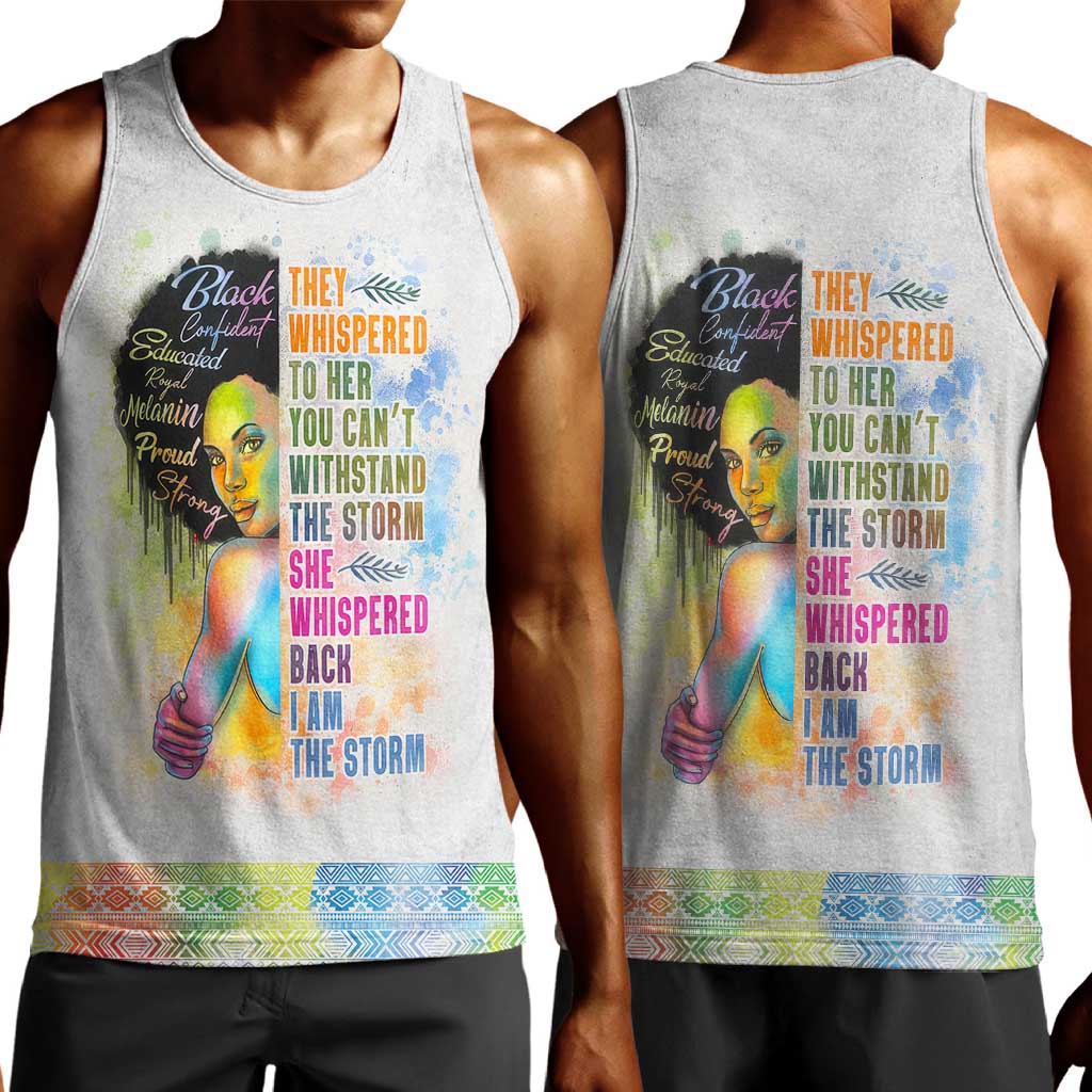 Black Girl I Am The Storm Men Tank Top African American Women DT02