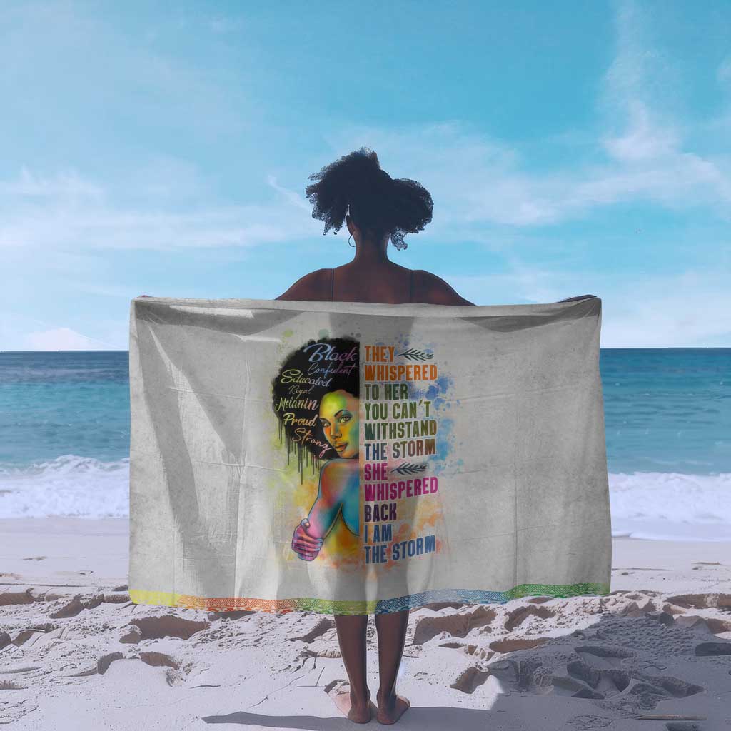 Black Girl I Am The Storm Sarong African American Women DT02