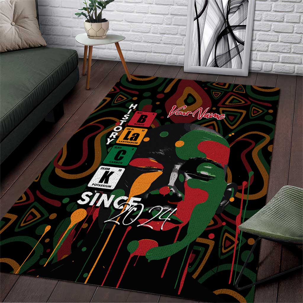 Personalized Black History Month Area Rug Since 2024 Chemistry Style DT02
