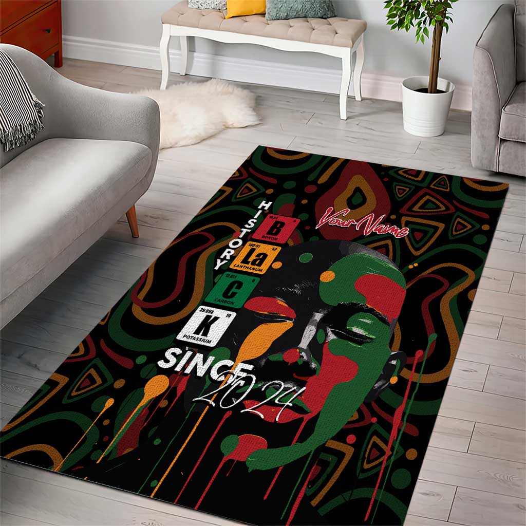 Personalized Black History Month Area Rug Since 2024 Chemistry Style DT02