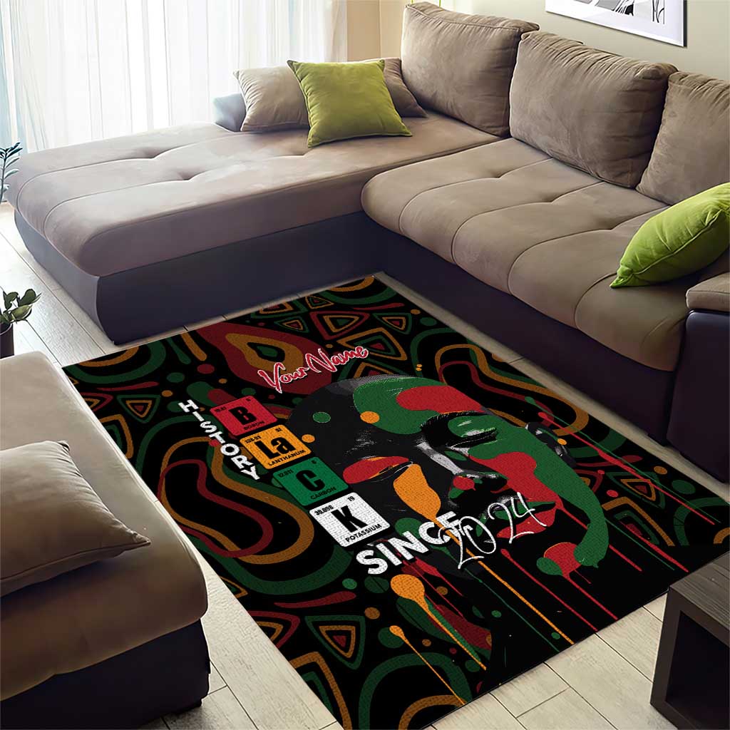Personalized Black History Month Area Rug Since 2024 Chemistry Style DT02