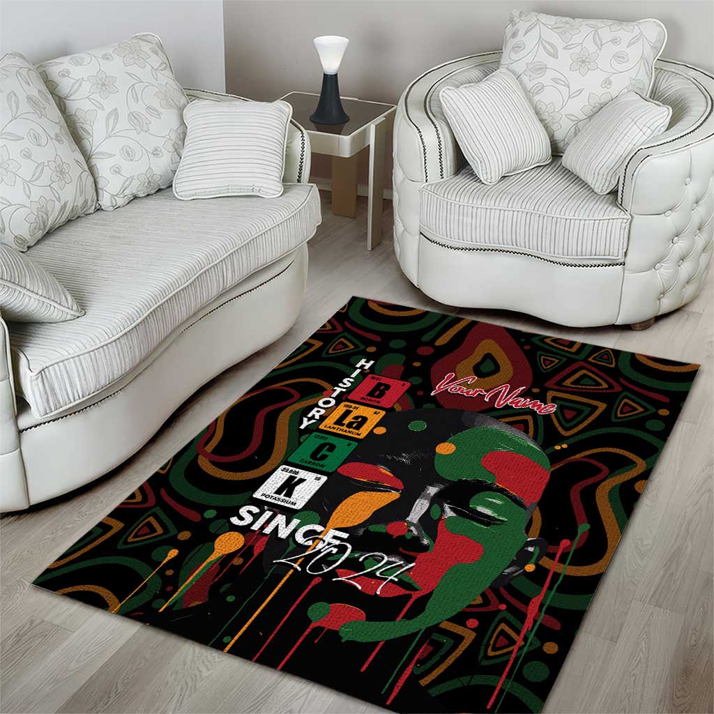 Personalized Black History Month Area Rug Since 2024 Chemistry Style DT02