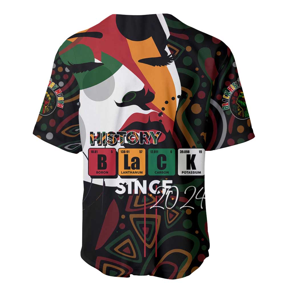 Personalized Black History Month Baseball Jersey Since 2024 Chemistry Style DT02