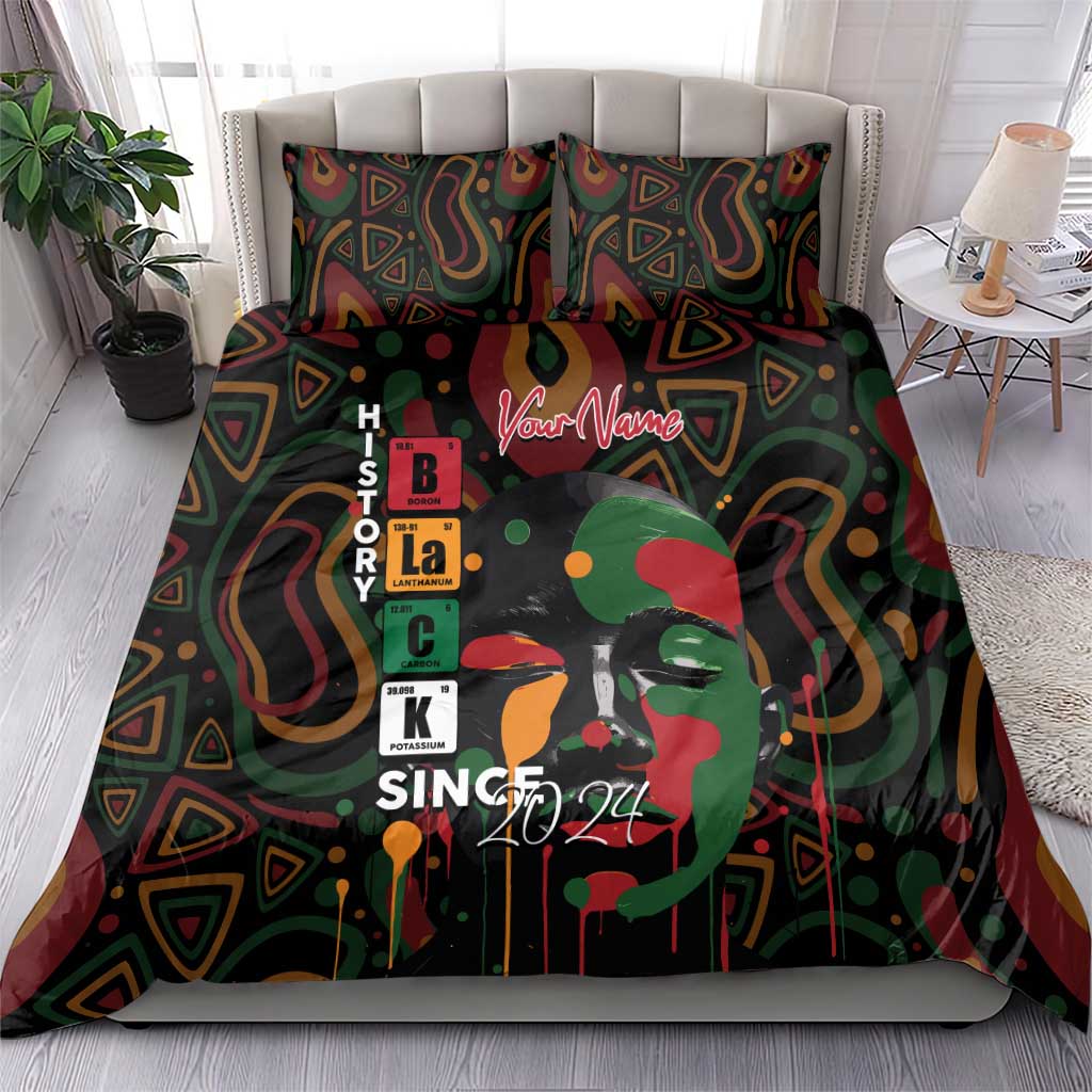 Personalized Black History Month Bedding Set Since 2024 Chemistry Style DT02