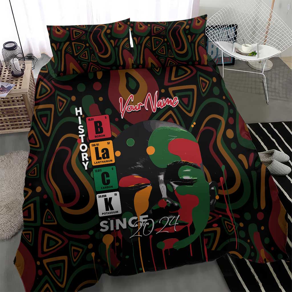Personalized Black History Month Bedding Set Since 2024 Chemistry Style DT02