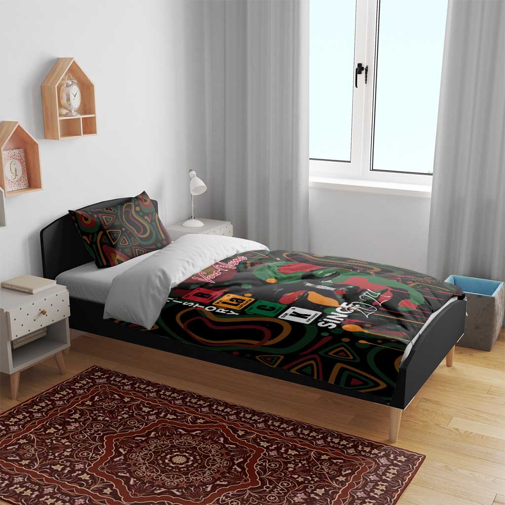 Personalized Black History Month Bedding Set Since 2024 Chemistry Style DT02