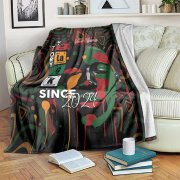 Personalized Black History Month Blanket Since 2024 Chemistry Style DT02