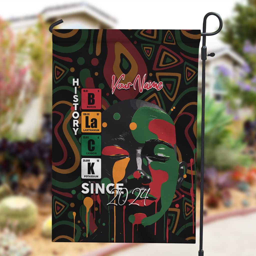 Personalized Black History Month Garden Flag Since 2024 Chemistry Style DT02