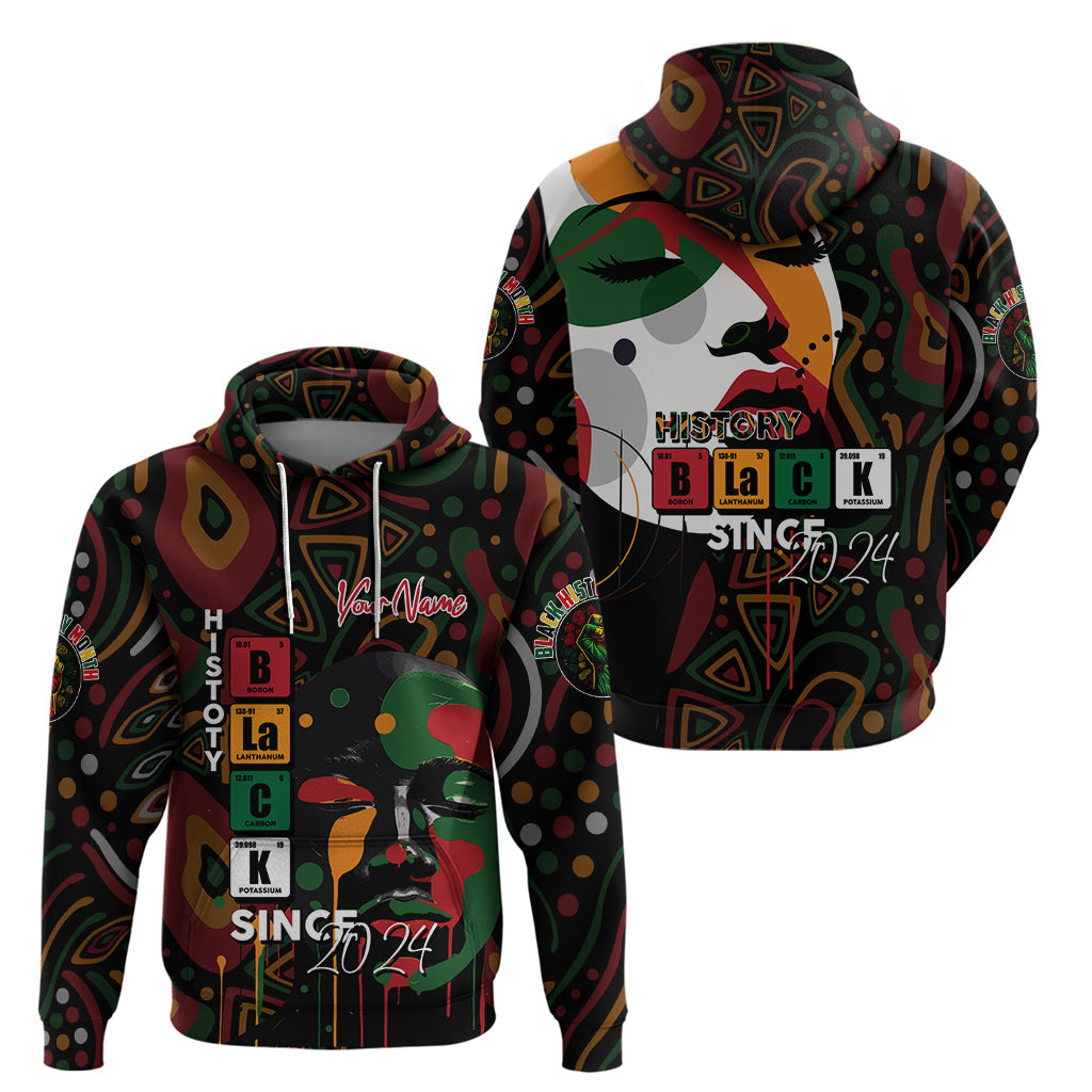 Personalized Black History Month Hoodie Since 2024 Chemistry Style DT02