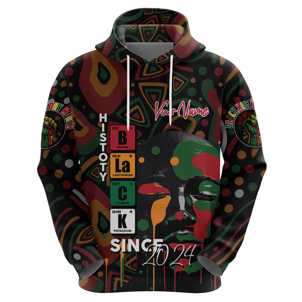Personalized Black History Month Hoodie Since 2024 Chemistry Style DT02