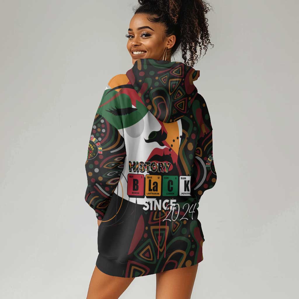 Personalized Black History Month Hoodie Dress Since 2024 Chemistry Style DT02
