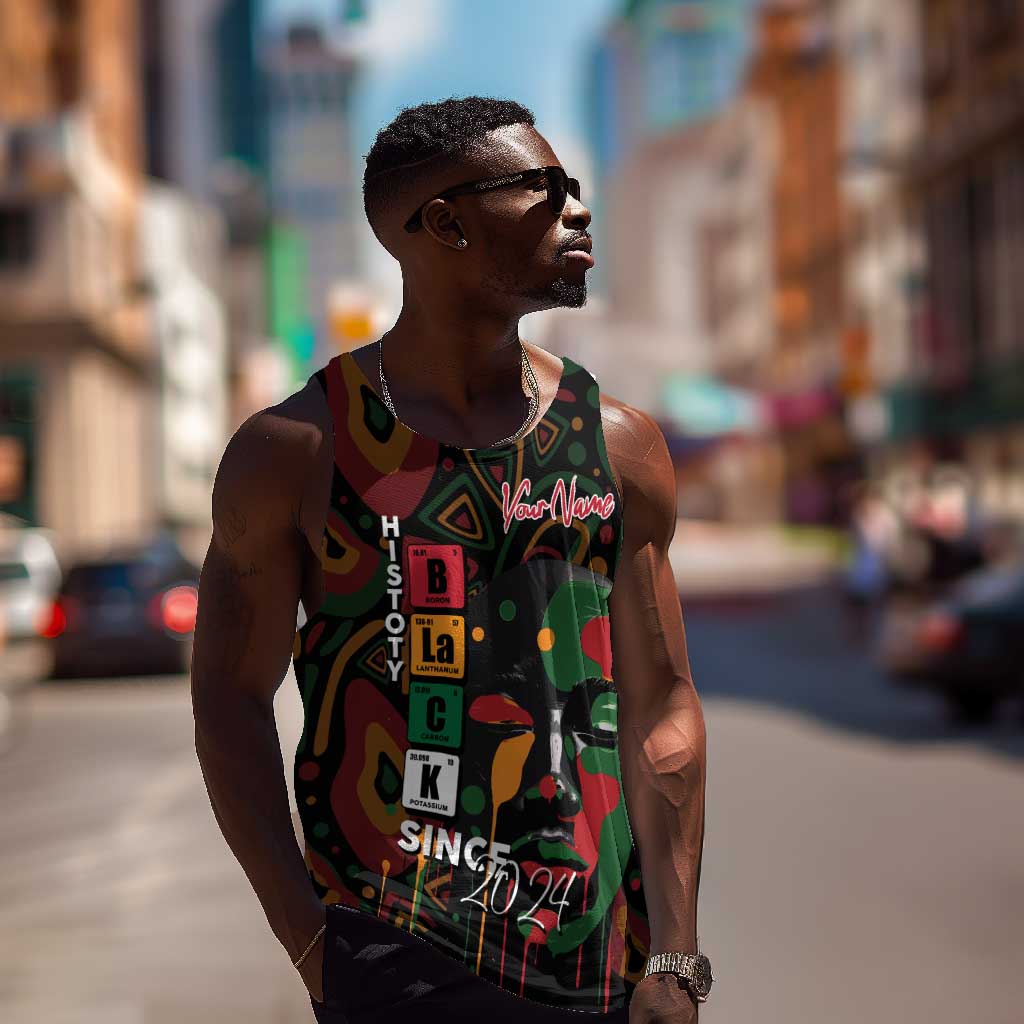 Personalized Black History Month Men Tank Top Since 2024 Chemistry Style DT02
