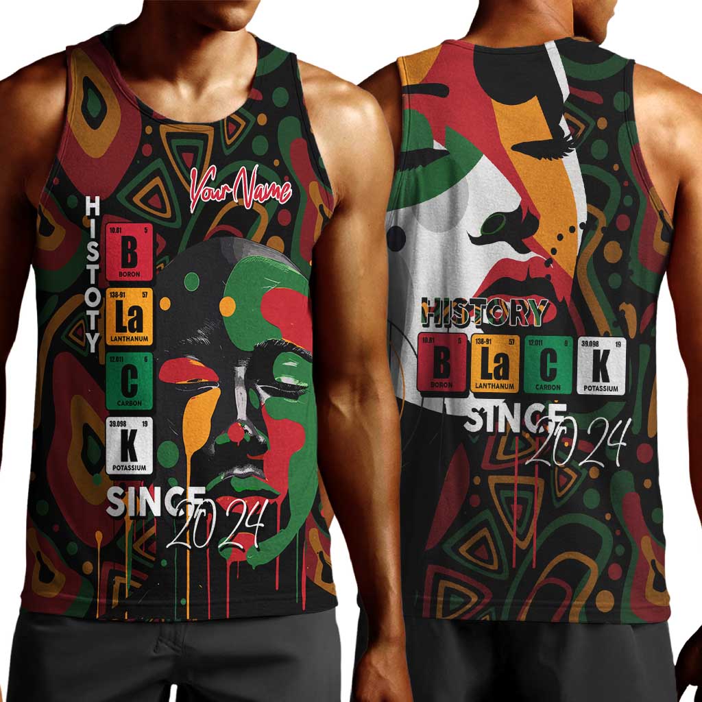 Personalized Black History Month Men Tank Top Since 2024 Chemistry Style DT02