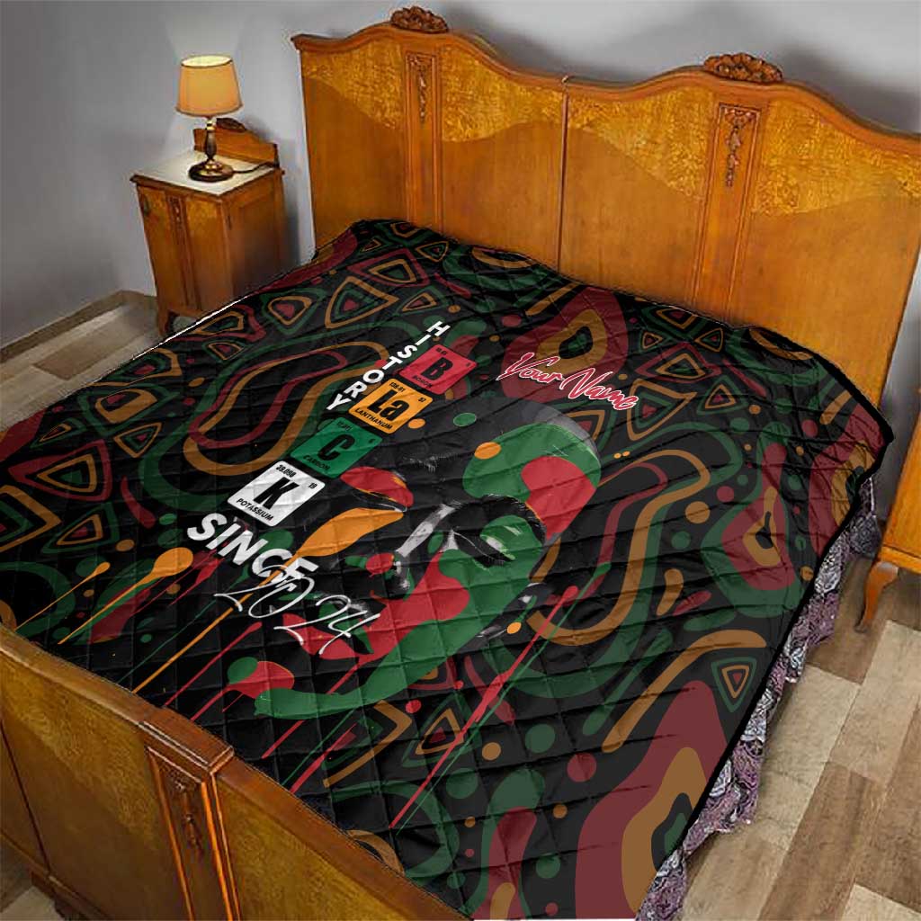 Personalized Black History Month Quilt Since 2024 Chemistry Style DT02