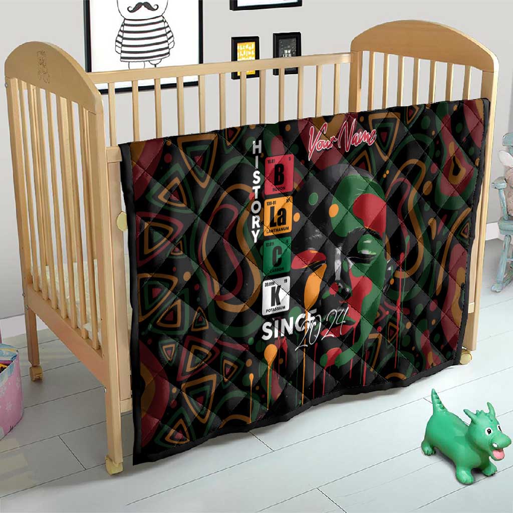 Personalized Black History Month Quilt Since 2024 Chemistry Style DT02