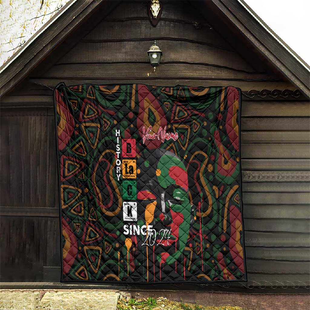 Personalized Black History Month Quilt Since 2024 Chemistry Style DT02