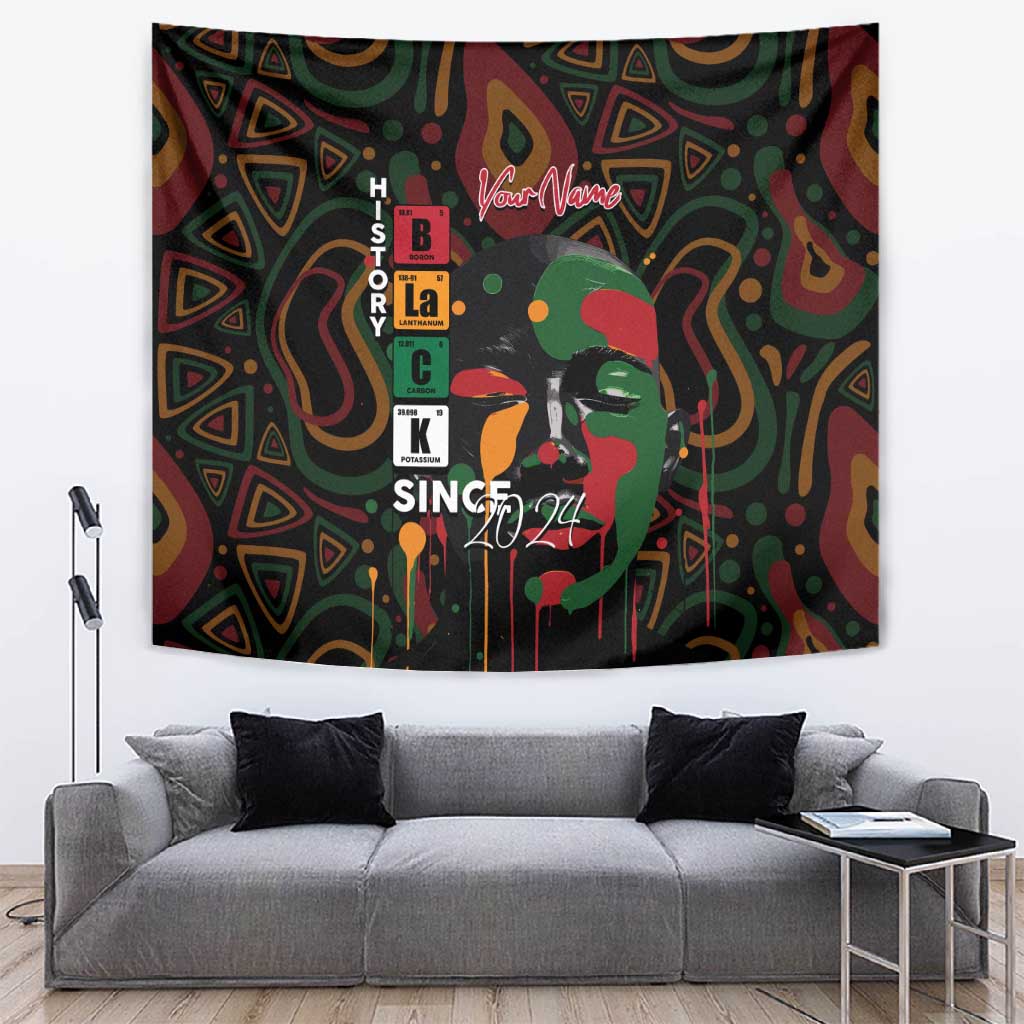 Personalized Black History Month Tapestry Since 2024 Chemistry Style DT02