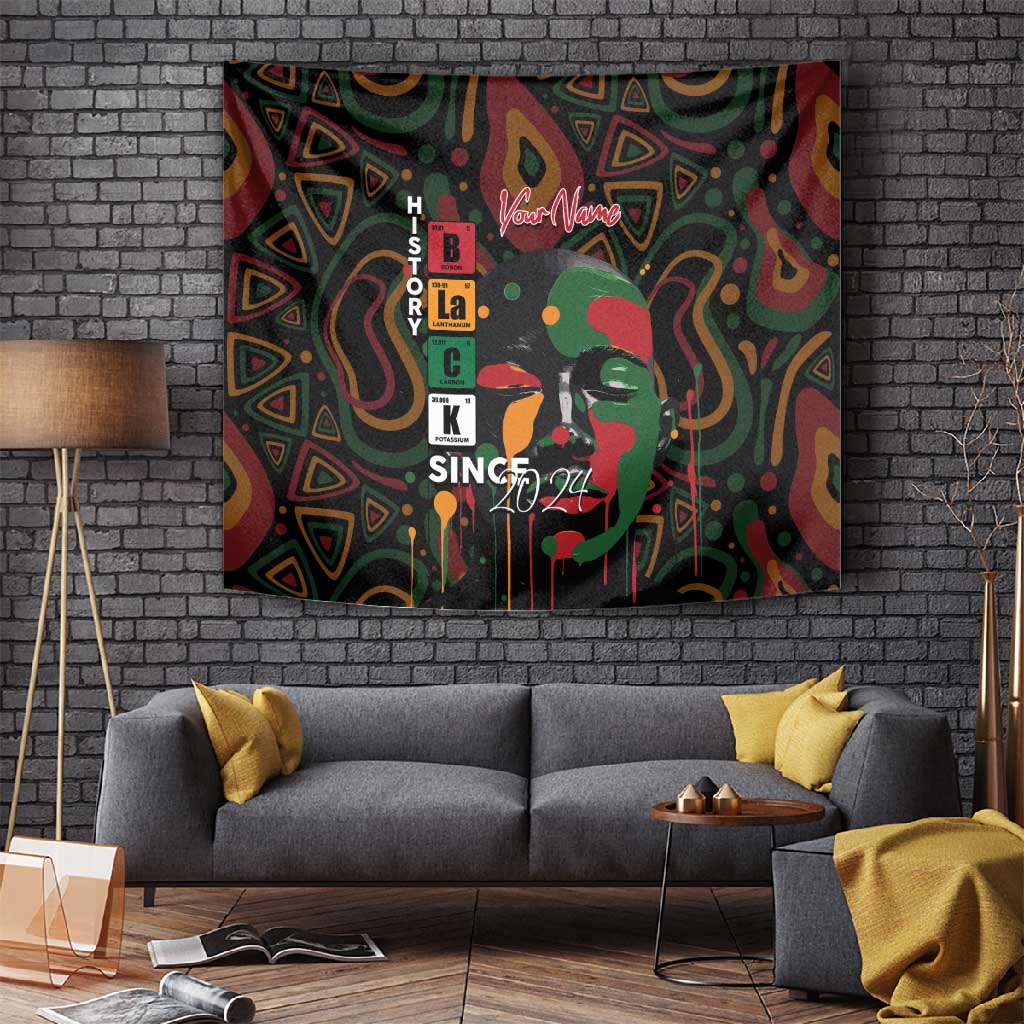 Personalized Black History Month Tapestry Since 2024 Chemistry Style DT02