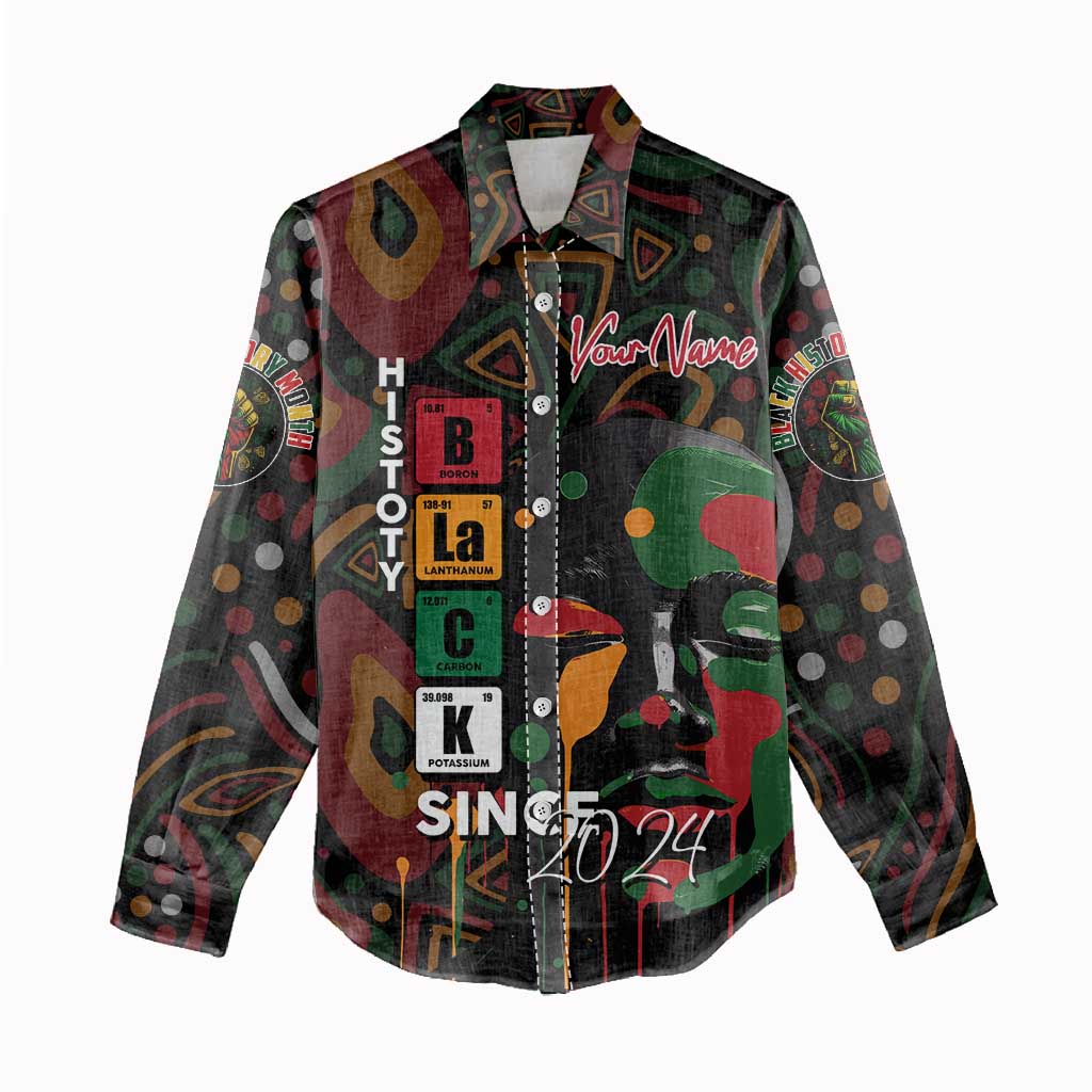 Personalized Black History Month Women Casual Shirt Since 2024 Chemistry Style DT02