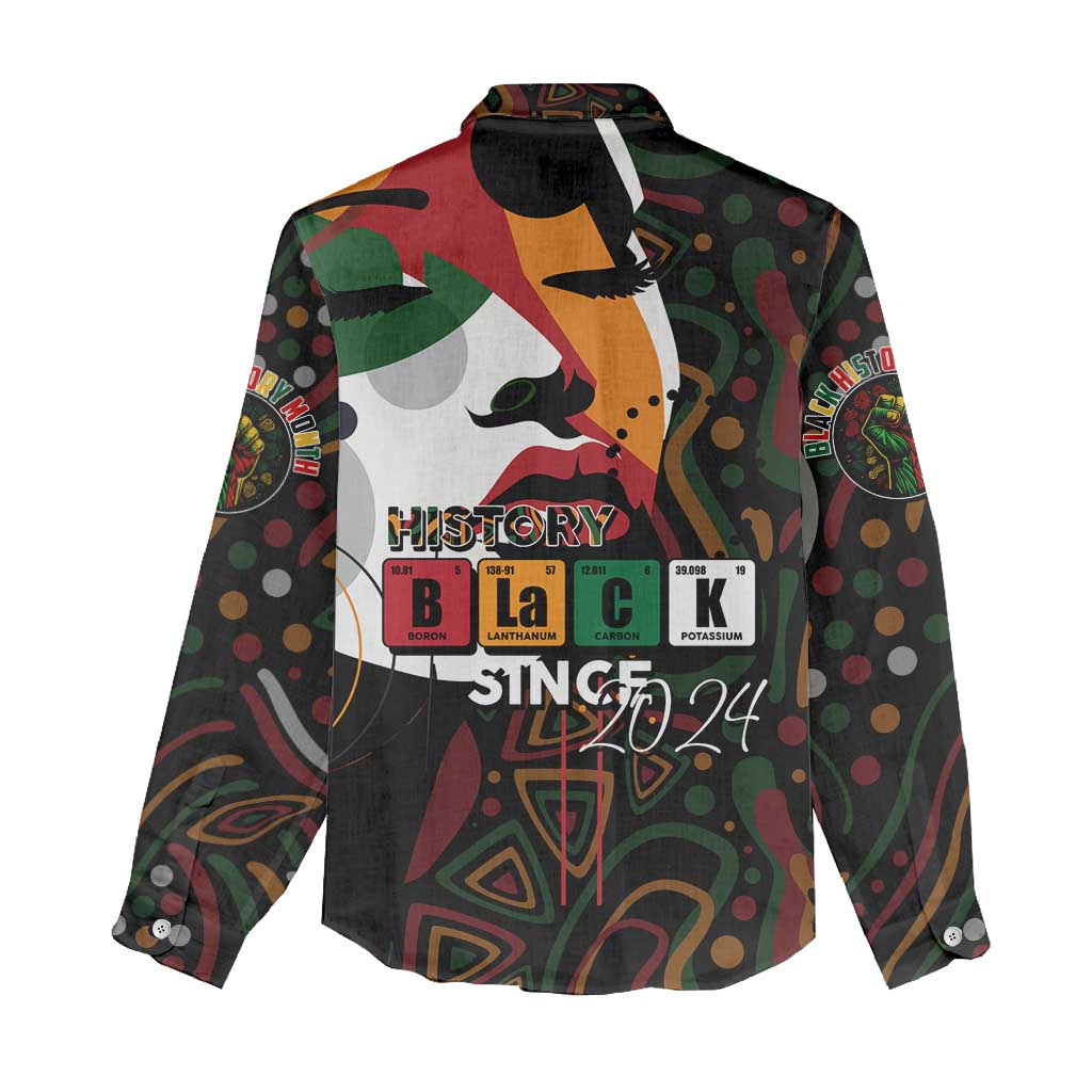 Personalized Black History Month Women Casual Shirt Since 2024 Chemistry Style DT02