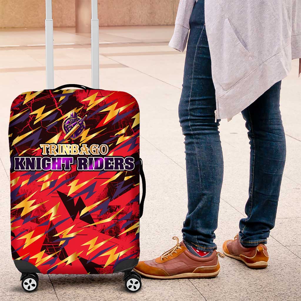 Trinidad and Tobago Cricket Knight Riders Luggage Cover Trinbagos Thunder Charge DT02