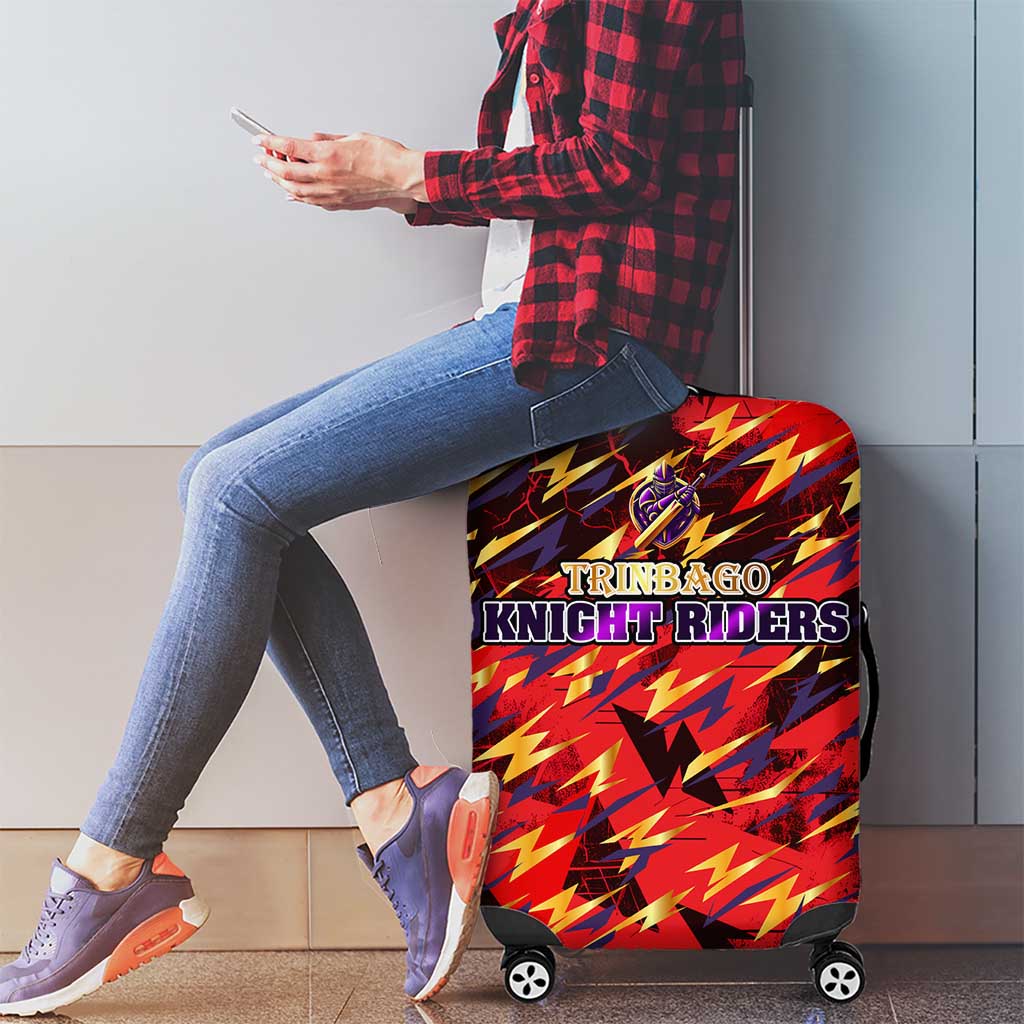 Trinidad and Tobago Cricket Knight Riders Luggage Cover Trinbagos Thunder Charge DT02