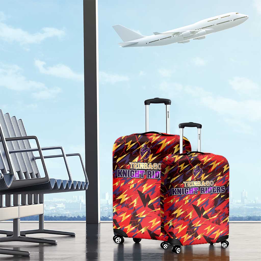 Trinidad and Tobago Cricket Knight Riders Luggage Cover Trinbagos Thunder Charge DT02