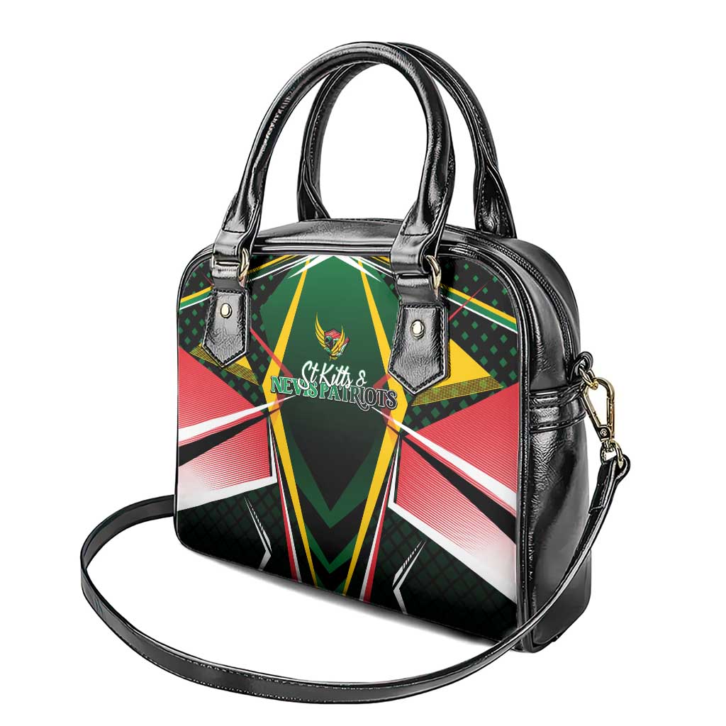 St Kitts and Nevis Cricket Patriots Shoulder Handbag Rising with Caribbean Battlefield DT02