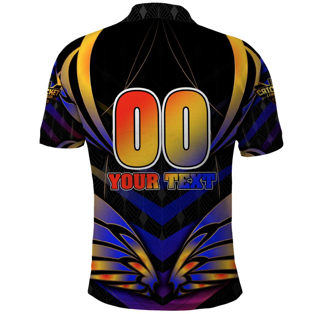 Personalised Antigua and Barbuda Cricket Falcons Polo Shirt Wings of Glory DT02