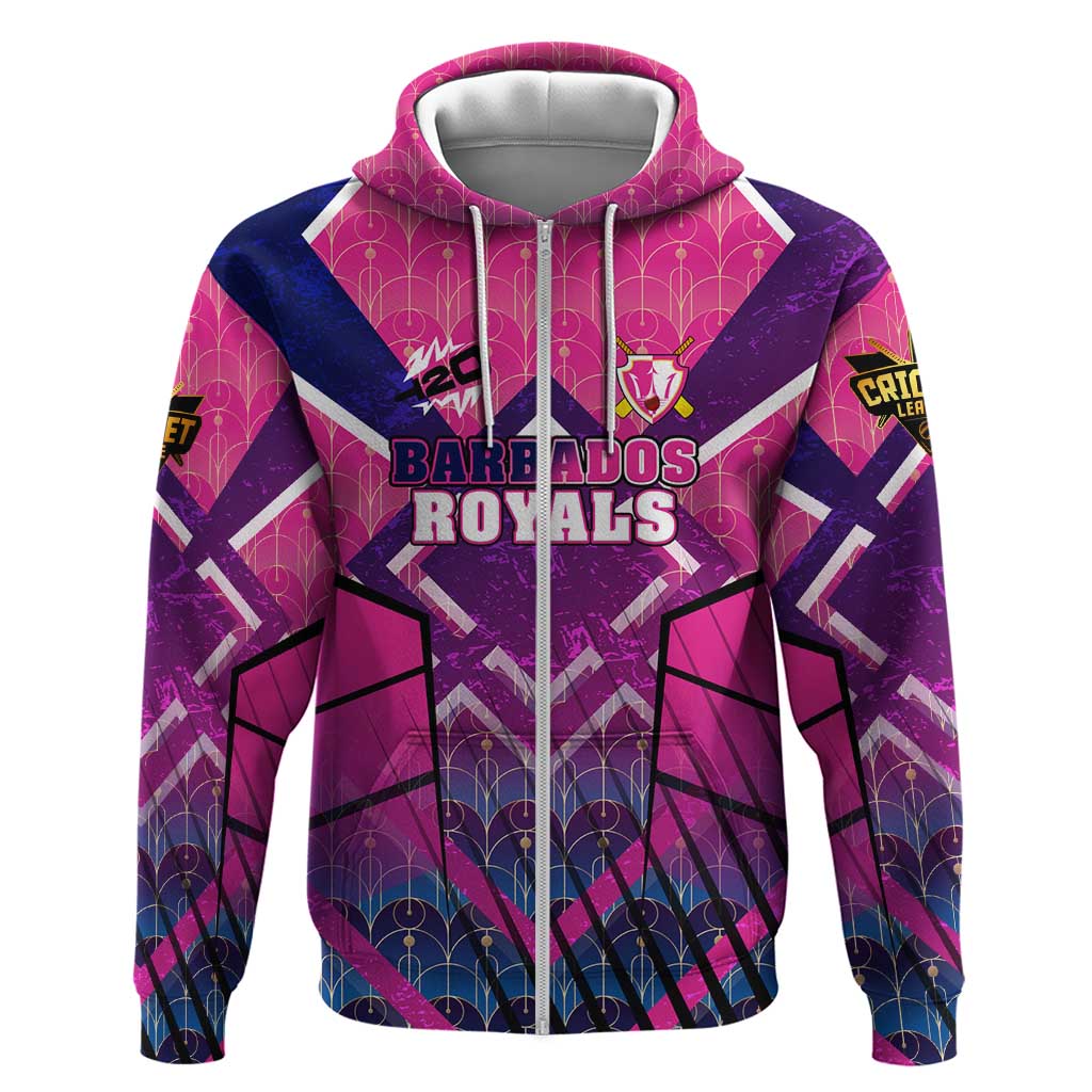 Personalised Barbados Cricket Royals Hoodie Crowned in Rhythm Style DT02