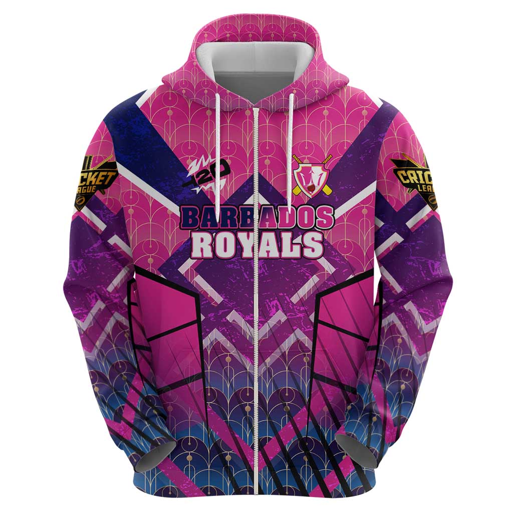 Personalised Barbados Cricket Royals Hoodie Crowned in Rhythm Style DT02
