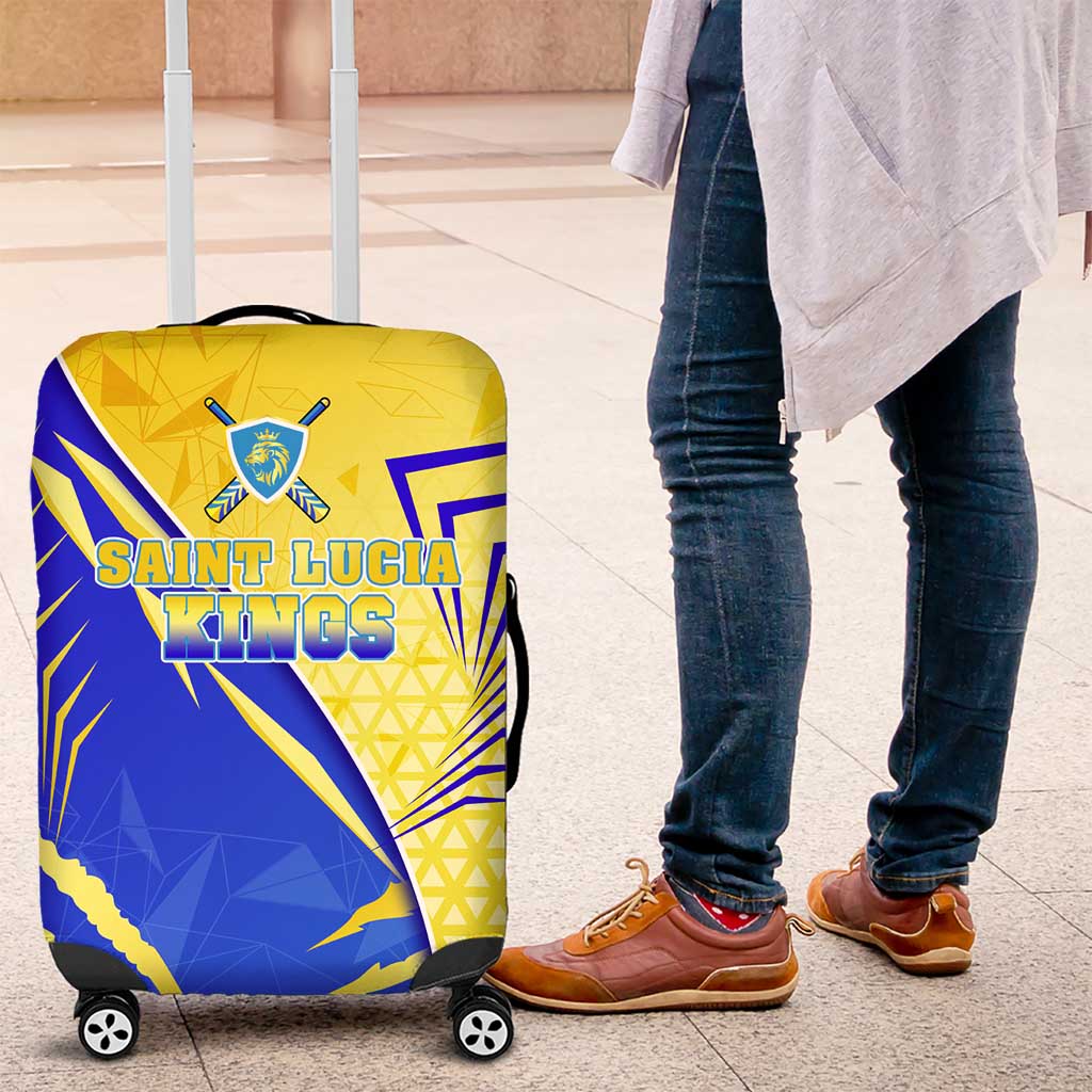 Saint Lucia Cricket Kings Luggage Cover Abstract Energy Style DT02